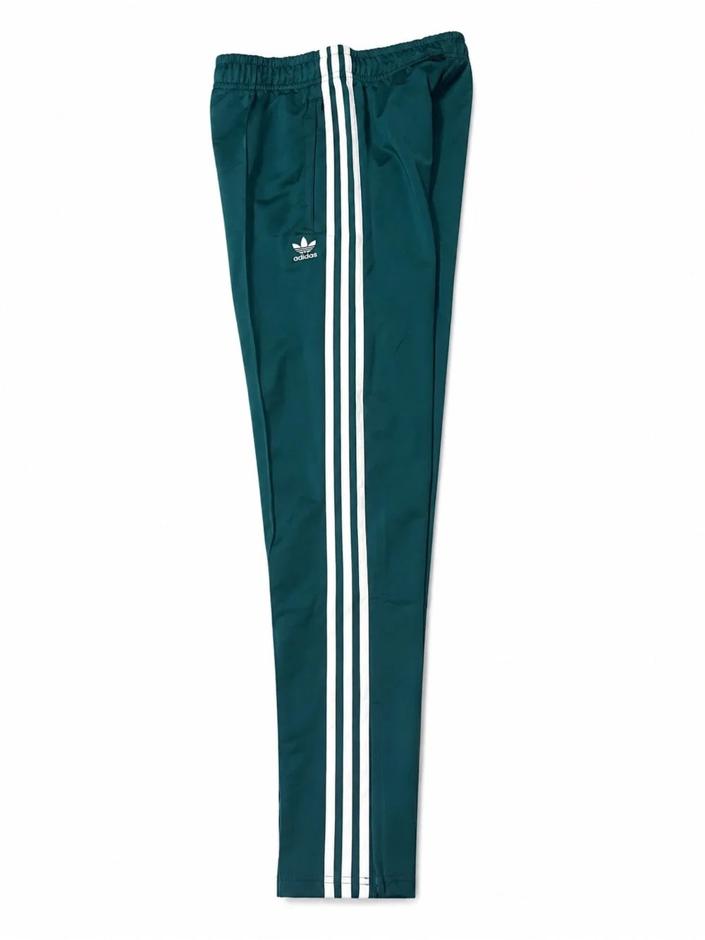 NWOT adidas Teal Green Track Pants with White Stripes